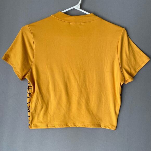 Julia‎ by Love J sz (S, M, L, XL,) gold crop top NWT - Picture 5 of 6